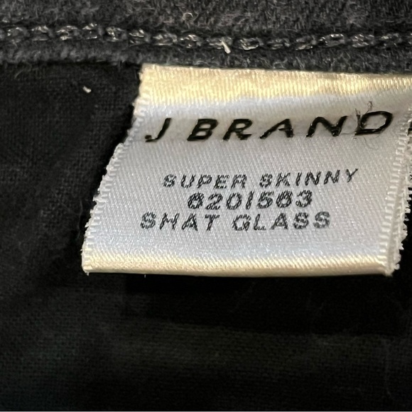 J Brand Super Skinny Black Tie Dye Jeans 30 - color Shat Glass - Picture 4 of 8